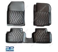 Tappetino Per Auto In PVC Duro Set Di 3 Nero Per Vecchia Suzuki Brezza