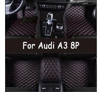 Tappetino per auto per Audi A3 8P 2004 ~ 2010 DropShipping Center accessori interni 100% Fit tappeti in pelle tappeti tappetini Left steering wheel
