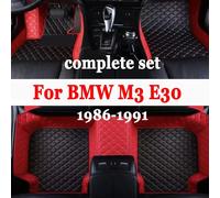 Tappetino per auto per BMW M3 E30 1986 ~ 1991 5 posti tappetini in pelle Coupé protezione per tappeti fango accessori per auto interni
