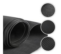 Tappetino per auto Saturn costola fine 100x250 cm universale nero