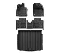 Tappetino Per Bagagliaio Tappetini Per Auto Cargo Liner Trunk Pad TPE 3D Tappetino Per Piedi Accessori Meteo Impermeabili Per Polestar 4 2023 2024 2025(Polestar4 LHD 4PCS)
