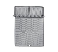 Tappetino per barbecue in silicone - Tappetino in silicone per utensili da forno, griglia laterale in silicone per forno, tappetino di protezione per stoviglie, scolapiatti, tappetino in silicone
