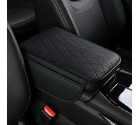Tappetino per Bracciolo per Auto per Fiat Linea 2007-2012, Pelle Cuscino per Console Centrale per Auto Accessori per la Decorazione,A-Black