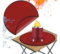 Tappetino per braciere da 47 cm, compatibile con accessori Solo Stove Mesa e Mesa XL, tappetino ignifugo compatibile con Solo Stove Mesa, tappetini per braciere a 3 strati per sotto il braciere e