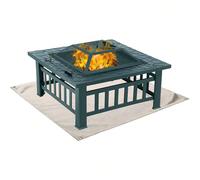 Tappetino per braciere, tappetino per griglia, ignifugo, resistente al calore, per stufa a legna, tappetino per camino per uso esterno, protezione per pavimenti, prato, cortile, ponte "Resistente al f