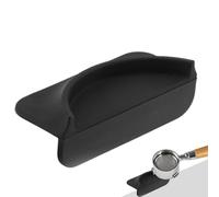Tappetino per caffè espresso opaco per bancone, tappetino per pressare il caffè, stazione di tamponamento del caffè, tappetino nero in silicone per uso alimentare, antiscivolo, design ergonomico per