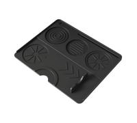 Tappetino per caffè in silicone, 25 x 20 cm, supporto per uso alimentare, materiale antiscivolo autentico, design facile da pulire, per piano di lavoro, uso mattutino, compleanno, negozio, uomini