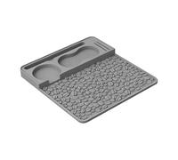Tappetino per caffè in silicone - Tappetino per antiscivolo con bordi rialzati, scomparti multipli con texture a fagiolo, resistente al calore per caffè espresso commerciale a casa e in uffici
