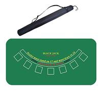 tappetino per carte da gioco, For Texas Hold'em Poker e Blackjack - Tappetino di livello professionale(24*47in)