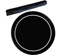 tappetino per carte da gioco, Tappetino da poker professionale con borsa for il trasporto, layout in feltro casinò tavolo for carte, giochi di(Black,54inch)