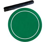 tappetino per carte da gioco, Tappetino da poker professionale con borsa for il trasporto, layout in feltro casinò tavolo for carte, giochi di(Green,24inch)