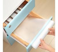 Tappetino per Cassetti Cozary 44,5×400cm Trasparente - Tappetino Antiscivolo in EVA, Tagliabile, Senza BPA, Impermeabile e Resistente all’Olio per Cucina, Frigorifero, Armadio, Scaffali