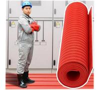 Tappetino per centralino, larghezza 90 cm, impermeabile, antiscivolo, tappetino di sicurezza per lavori elettrici, ideale per sottostazioni e officine, maggiore protezione contro le scosse elettriche