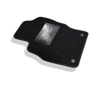 Tappetino per Corsa E dal 2014 al 2019 con bordino nero in moquette nera singolo composto da 1 tappeto solo lato guida antiscivolo con bottoni specifico su misura 131591