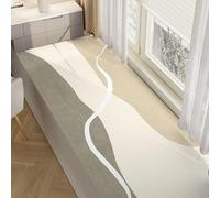 Tappetino per Davanzale Cuscino Per Davanzale Stretto, Tappetini Assorbenti Finestre A Bovindo In Terra Di Diatomee A Tinta Unita Con Fondo Antiscivolo(Style B,L x W 160x25cm(63x10"))