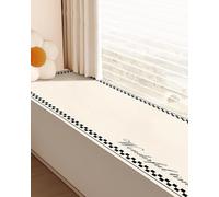 Tappetino per Davanzale Protezione per Davanzale Beige con Bordo Nero, Tappetino per Davanzale Rifinibile per Cani e Gatti, Copertura per Davanzali A Battente(68x6in/1727x152mm)