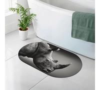 Tappetino per diatomee con stampa animale del Sud Africa, tappetino per a in terra di diatomee, tappetino da bagno antiscivolo ad asciugatura rapida, 19,7x31,5 pollici