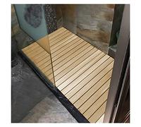 Tappetino per doccia in legno con protezione dal freddo, tappetini per vasca da bagno/WC con pedana rialzata per bambini/anziani/donne incinte, 30/40/50/60/70/80 cm di larghezza/45 * 90 * 3,