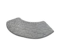 Tappetino per doccia non slittata curva, tappetino per doccia lavabile, tappeto per pavimento del tappeto da bagno ad angolo, tappeti da bagno super assorbenti a forma di ventola