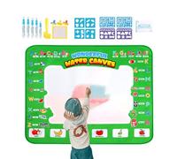 Tappetino per doodle per bambini - Blocco da disegno Jumbo riutilizzabile ad acqua, Lavagna educativa per rivelare colori per bambini piccoli, Superficie interattiva per arte e scrittura con pennarell