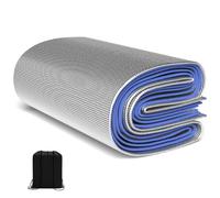 Tappetino per dormire in schiuma EVA Spessore 4mm Coperta da campeggio Foglio di alluminio durevole Materassino per dormire Tappetino per tenda isolante pieghevole(2.5m x 2m)