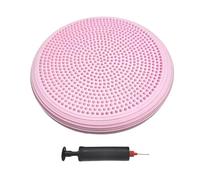 Tappetino per equilibrio fitness allenamento sedile sensoriale in PVC Yoga Pad con pompa ad aria oscillante cuscino bordo gonfiabile massaggio Wiggle per allenamento di stabilità nucleo rosa
