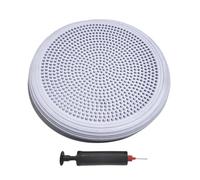 Tappetino per equilibrio fitness allenamento sedile sensoriale tappetino yoga in PVC con pompa ad aria oscillante cuscino bordo gonfiabile massaggio Wiggle per allenamento di stabilità nucleo grigio