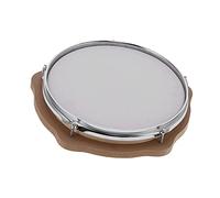 Tappetino per esercitazione con batteria silenziosa, pad per tamburo silenzioso ad alta flessibilità Testa del tamburo per sabbiatura con chiave a T per principianti