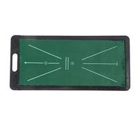 Tappetino per esercitazione mini golf putting swing, ausilio per allenamento da golf per uso interno ed esterno, cuscinetto in gomma di flanella con linea guida, tappetino da