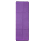Tappetino per esercizi pieghevole - tappetino da yoga a doppio lato pieghevole senza slittamento, pieghevole senza slittamento con tappetino da yoga per borsa per donne uomini