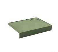 Tappetino per espresso con bordo angolare di precisione per adattarsi al perimetro del piano di lavoro e proteggere il contatto della base del portafiltro (verde)