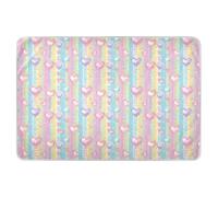 Tappetino per fasciatoio, motivo: Cane Candy, resistente all'acqua, lavabile in lavatrice, per neonati e ragazze, 132 x 86,4 cm