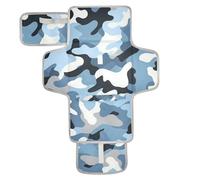 Tappetino per fasciatoio riutilizzabile blu mimetico con tasca in tessuto portatile fasciatoio per mamme, papà cambiador de pa?ales para Bebes