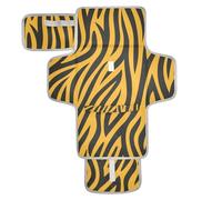 Tappetino per fasciatoio riutilizzabile con tasca in tessuto con motivo animale giallo e nero, fasciatoio portatile con cuscino integrato cambiadores de pa?ales para Bebes