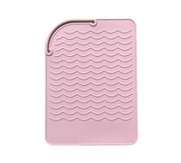 Tappetino per ferro arricciacapelli in silicone, tappetino per piastra per capelli, protezione termica, resistente al calore, tappetino per arricciacapelli portatile