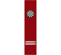 Tappetino per freccette in gomma da 118x26 pollici, tappeto antiscivolo per freccette con linee di lancio, tappetino professionale in gomma per freccette per il gioco delle freccette, rosso(Red)