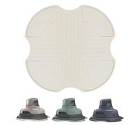 Tappetino per friggitrice ad aria calda in silicone per Ninja CRISPi FN101EUGY, FN101EUST e FN101EUSG, protezione dal calore, antiscivolo e impermeabile, in silicone per accessori Ninja Crispi (beige)