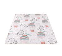 Tappetino per Fuoriuscite di Cibo con Motivo Soffice per Seggiolone Morbido Tappetino in Nylon per Evitare Scivolamenti a Casa