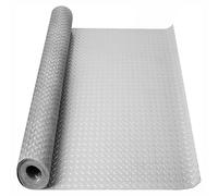 Tappetino per Garage Spessore 2,5 mm Pavimentazione in Gomma Resistente in Rotoli Lastra diamantata Antiscivolo in PVC per parcheggi sotto Auto, Garage, Magazzini, palestre,1.5x5m