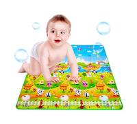 Tappetino per gattonare per bambini - Tappetino morbido, grande tappetino da gioco imbottito e antiscivolo per i più piccoli | Tappeto da gioco pieghevole per per gattonare e giocare, area gio