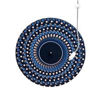 Tappetino per giradischi - 12 pollici per illusioni ottiche per giradischi, tappetino in feltro antistatico per dispositivi audio e home studio, protezione in vinile per ascoltare musica e