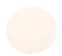 Tappetino per Giradischi 2pcs Slip Mat Felt Turntable Platter For LP Vinyl Record Audio Replacement DIY Accessories(White)