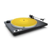 Tappetino per giradischi in acrilico da 29,8 cm, colore giallo, per giradischi in vinile da 30,5 cm, design antistatico che riduce il rumore, qualità del suono migliorata e bassi più stretti
