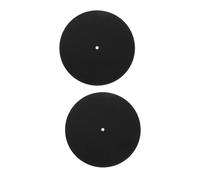 Tappetino per Giradischi in Feltro per Vinile 2 Pezzi | Riduce Rumori di Fondo, Assorbimento Urti, per Dischi in Vinile e Lettori Domestici