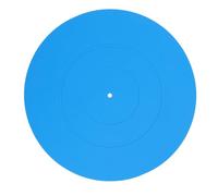 Tappetino per Giradischi in Gomma, Tappetino di Ricambio per Piatto da Registrazione per Giradischi da 12 Pollici, Tappetino Antistatico, Tappetino Universale per Giradischi (BLUE)