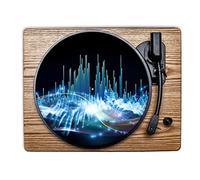 Tappetino per giradischi in gomma"Waves Of Sound" - Tappetino per grammofono 30,5 cm (12")