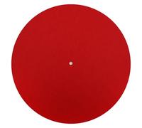 Tappetino per giradischi MayRecords da 3 mm, 30,5 cm, antistatico, per lettore di dischi in vinile, audiofilo, supporto acustico ad alta fedelità (Rosso)