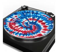 Tappetino per giradischi Tie Dye, riduce le vibrazioni per una migliore chiarezza del suono, per la riproduzione di dischi in vinile, antistatico, lavorato con precisione, compatibile con giradischi