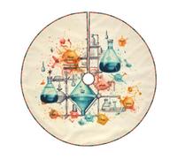 Tappetino per gonna albero di Natale con stampa chimica, forniture per feste di Natale per la decorazione della casa e delle vacanze