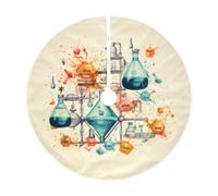 Tappetino per gonna albero di Natale con stampa chimica, forniture per feste di Natale per la decorazione della casa e delle vacanze